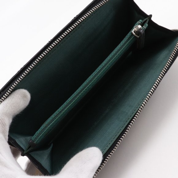 CHANEL Authentic Black Lambskin Leather Wallet